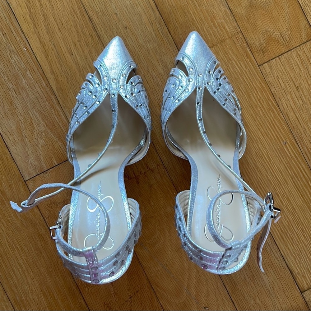Silver heels new